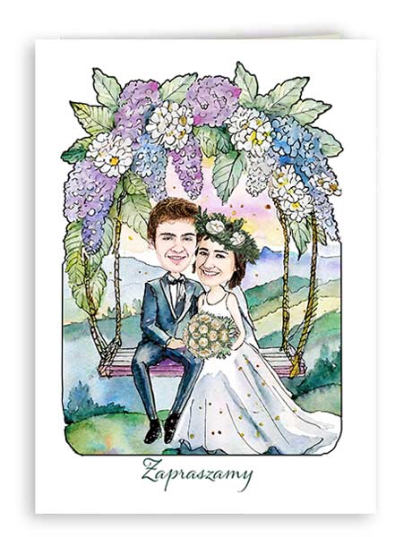 Zaproszenie Ślub1 Huśtawka 1