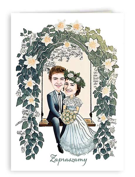Zaproszenie Ślub1 Huśtawka 2