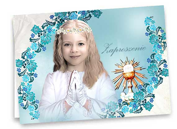 Zaproszenie Komunijne Ornament 11