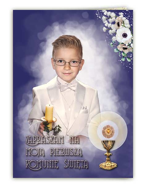 Zaproszenie Komunijne Ornament 12