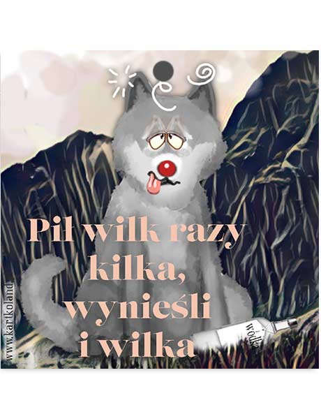 Zawieszka Ślub Wilk (kpl 12 szt.)       