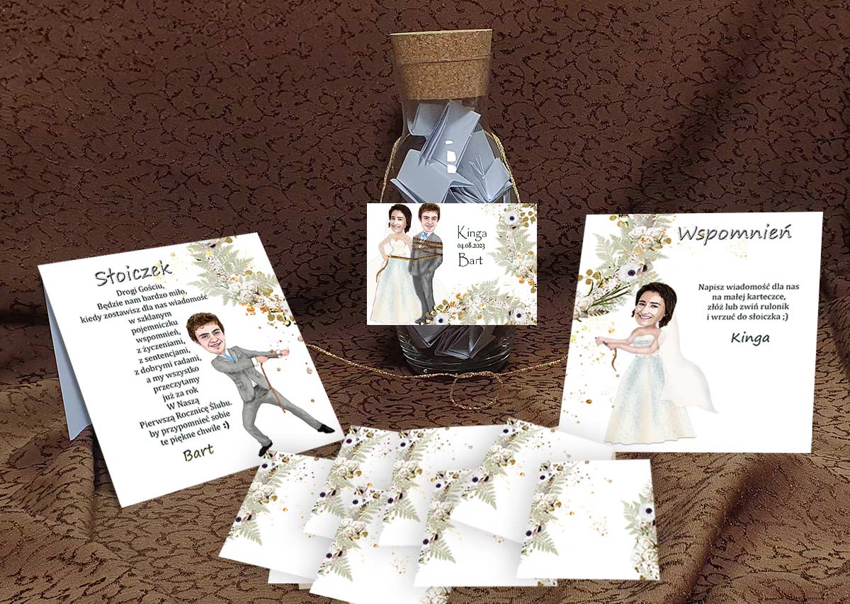 Księga gości Ślub Słoik Wspomnień 4 (80 kartek)