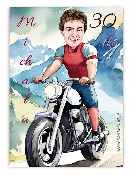 Naklejka Urodziny Motor 1 (kpl 12 szt.)   