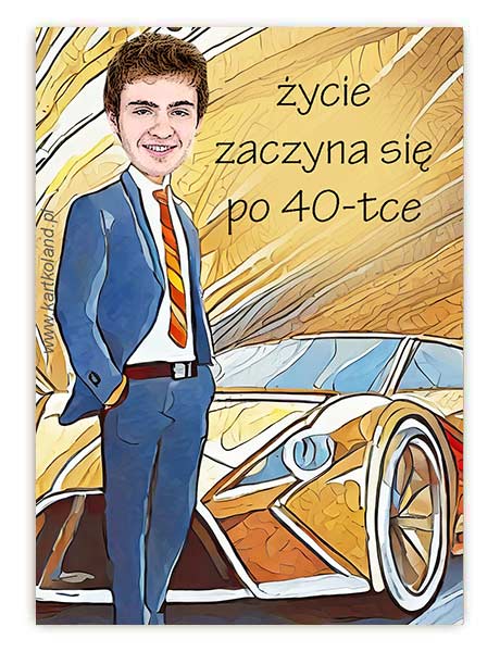 Naklejka Urodziny Biznesman 1 (kpl 12 szt.)  