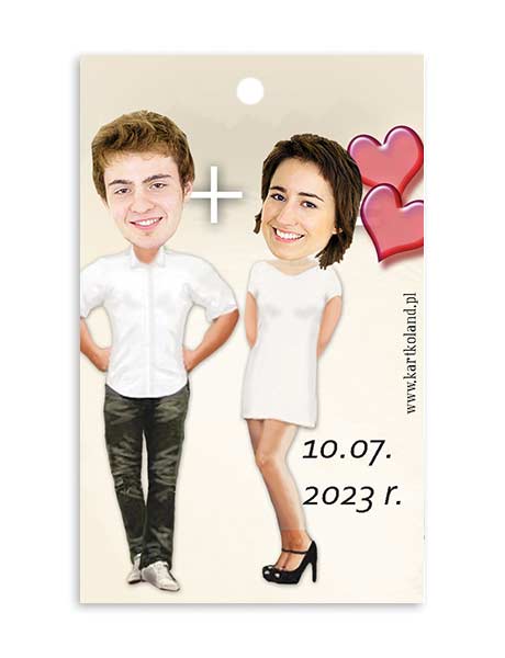 Zawieszka Ślub Parka 4  (kpl 12 szt.)     