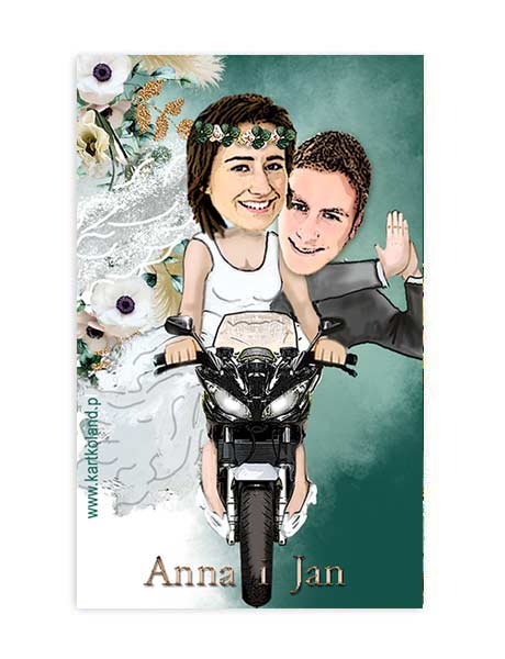 Zawieszka Ślub Motor 4 (kpl 12 szt.)     