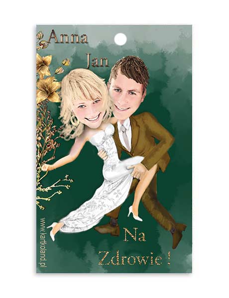 Zawieszka Ślub Taniec 5 (kpl 12 szt.) 