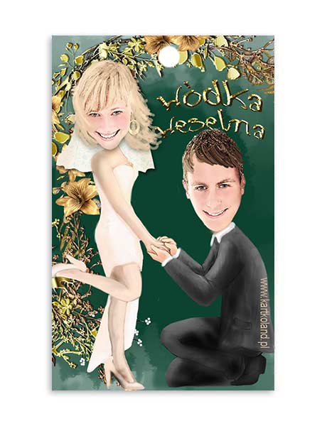 Zawieszka Ślub Zaręczyny 2 (kpl 12 szt.)    