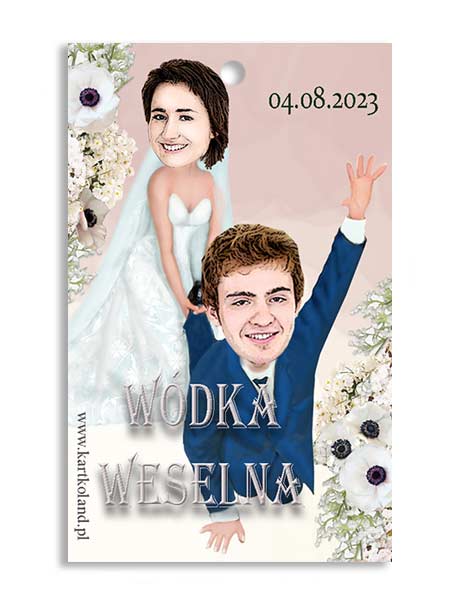 Zawieszka Ślub Noga 9 (kpl 12 szt.) 