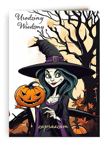 Zaproszenie Urodziny Wiedźma 2