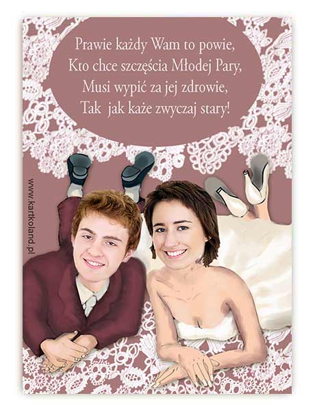 Naklejka Ślub Leżymy 4 (kpl 12 szt.) 