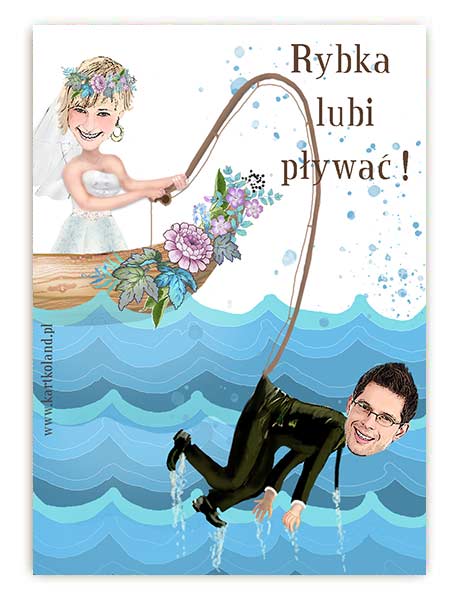 Naklejka Ślub Wędkarka (kpl 12 szt.) 