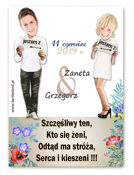 Naklejka Ślub Tabliczka 3 (kpl 12 szt.)     