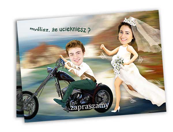 Zaproszenie Ślub1 Motor 2