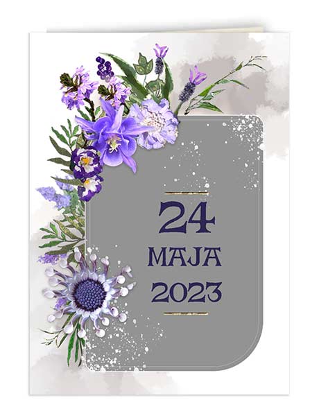 Zaproszenie Ślub1 Kwiaty 4