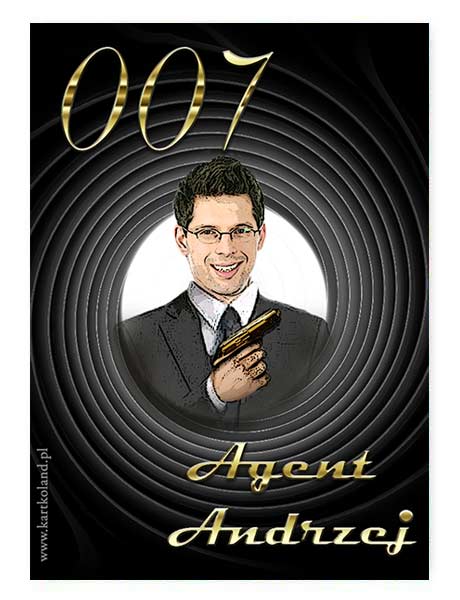 Naklejka Urodziny Agent 1 (kpl 12 szt.)      