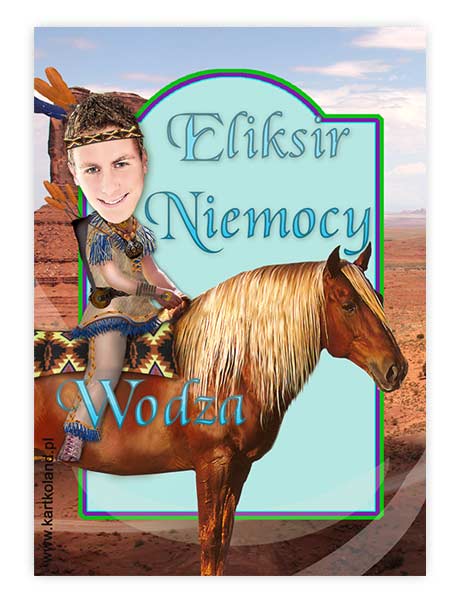 Naklejka Urodziny Indianin (kpl 12 szt.)    