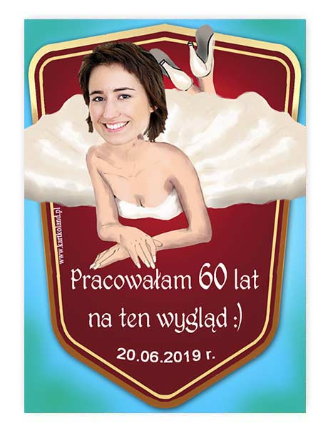 Naklejka Urodziny Leżę 1  (kpl 12 szt.)  Bordowy