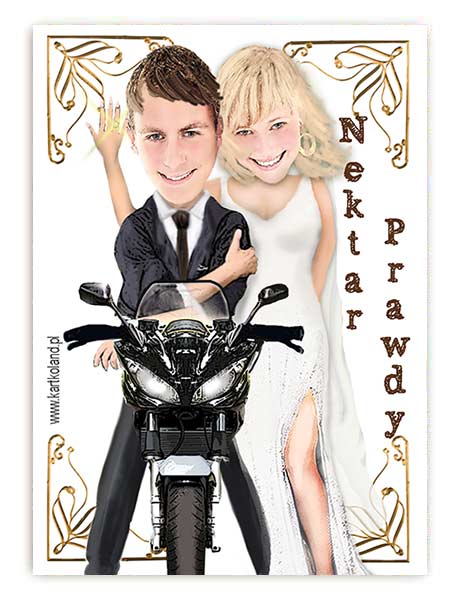 Naklejka Ślub Motor 6 (kpl 12 szt.)  