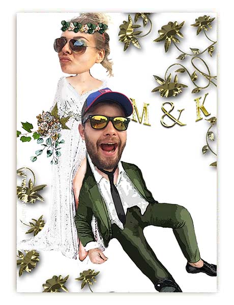 Naklejka Ślub Akcja 9  (kpl 12 szt.)  