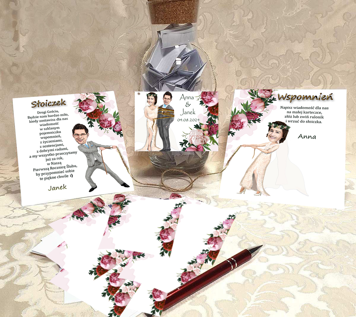 Księga gości Ślub Słoik Wspomnień 6 (80 kartek)     