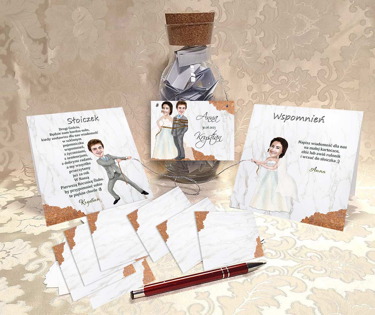 Księga gości Ślub Słoik Wspomnień 10 (80 kartek) 