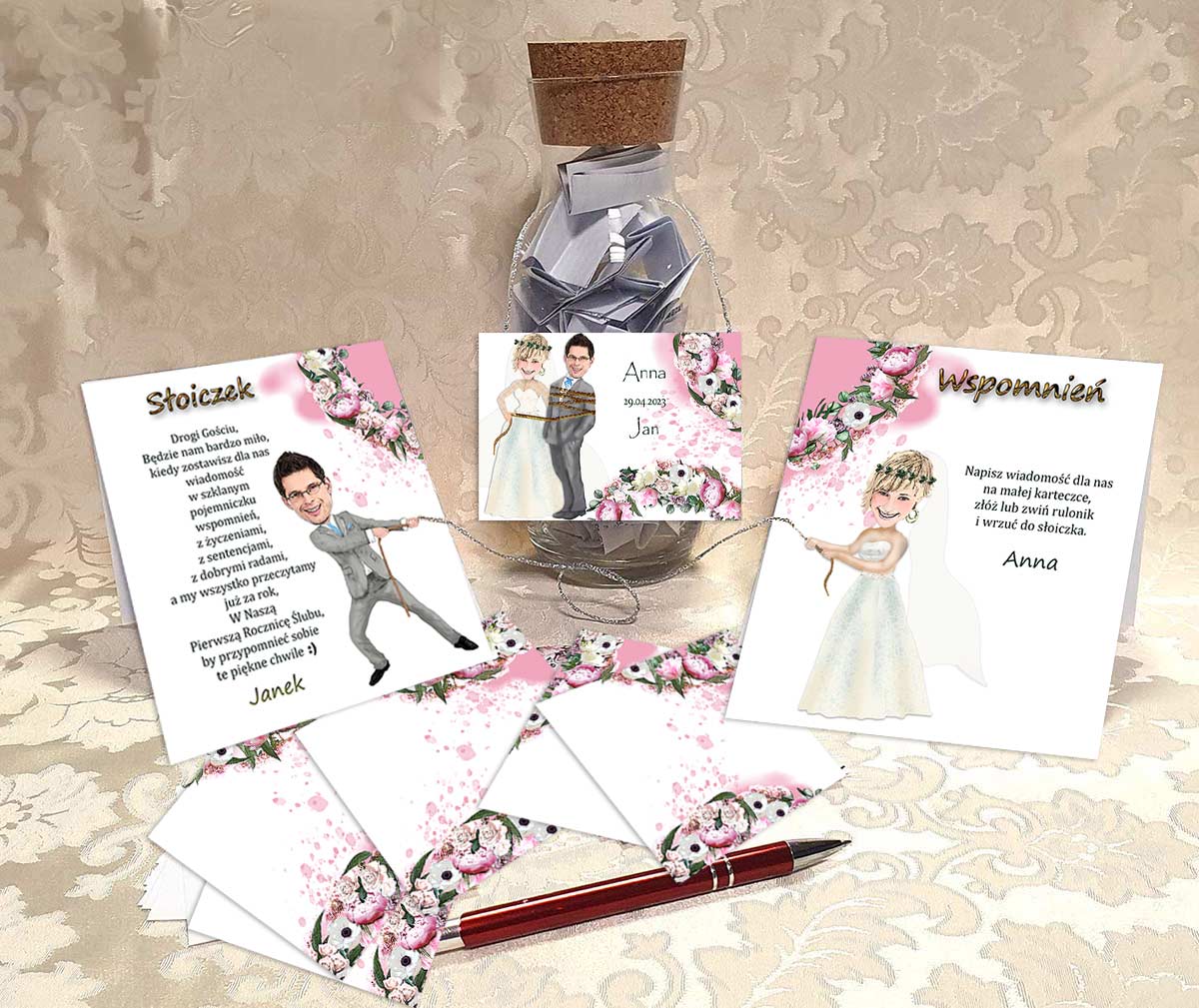 Księga gości Ślub Słoik Wspomnień 11 (80 kartek)