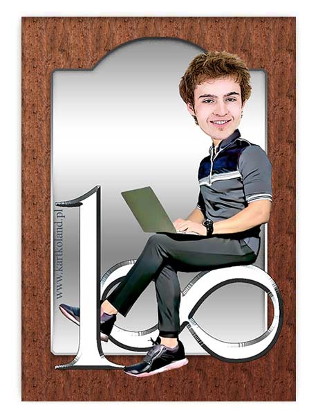 Naklejka Urodziny 18tka 1  (kpl 12 szt.)     