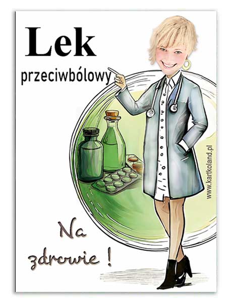 Naklejka Urodziny Lekarka  (kpl 12 szt.)      