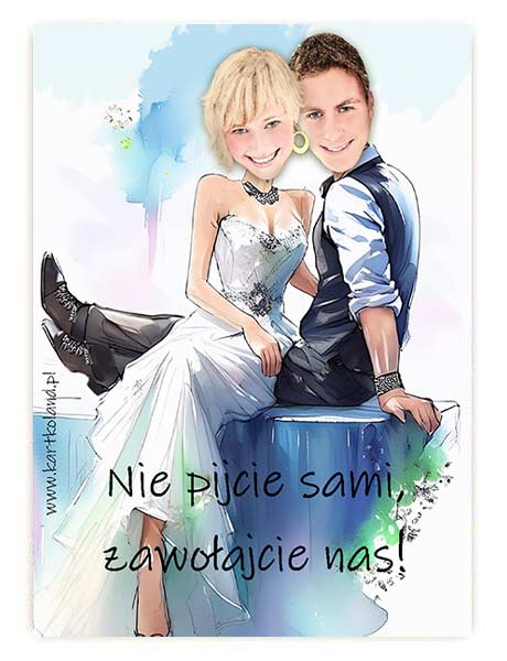 Naklejka Ślub Siedzimy 2  (kpl 12 szt.) 