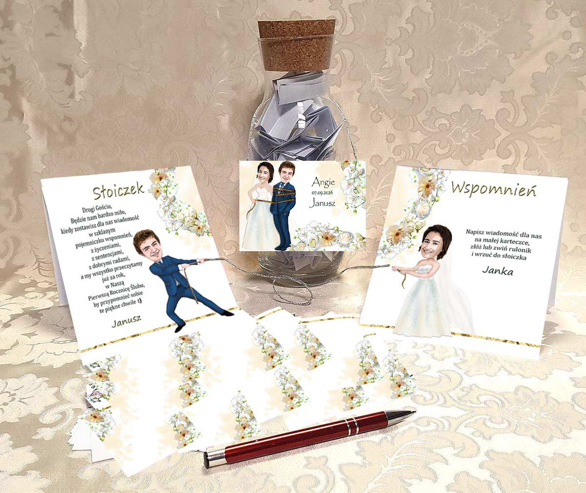 Księga gości Ślub Słoik Wspomnień 13 (80 kartek)