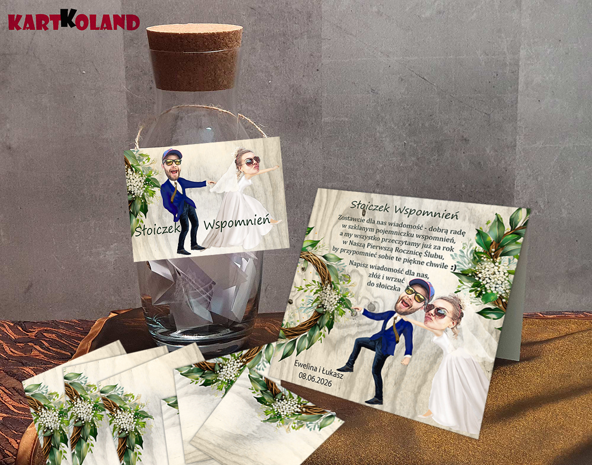 Księga gości Ślub Słoik Wspom.Poj. 1 (80 kartek)