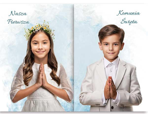 Zaproszenie Komunijne Wrota 2 dla Dwójki 