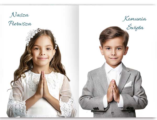 Zaproszenie Komunijne Wrota 3 dla Dwójki 