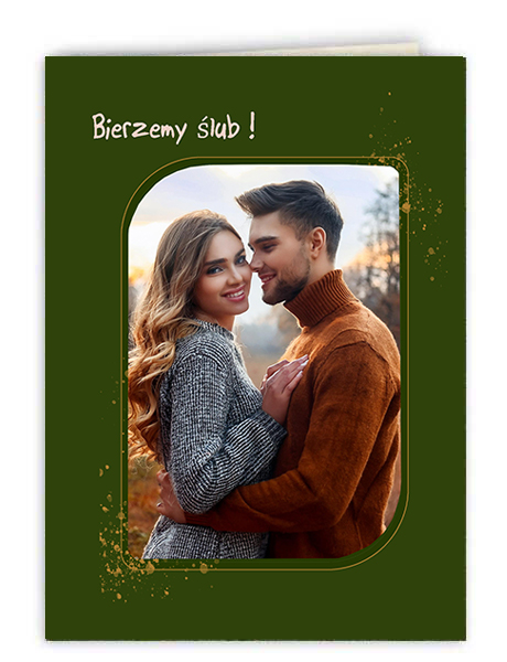 Zaproszenie Ślub1 Classic Sukulent