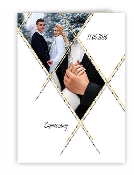 Zaproszenie Ślub1 Classic Zima