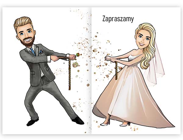 Zaproszenie Ślub Sznur 22