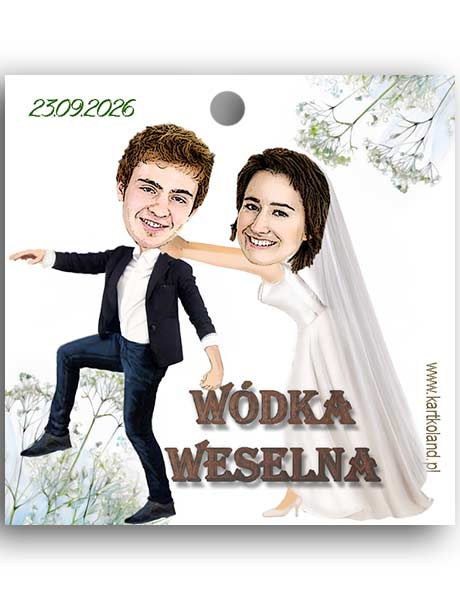 Zawieszka Ślub Akcja 10 (kpl 12 szt.)       Biały