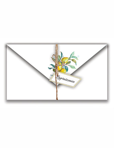 Zaproszenie Ślub Fold Cytryna 1