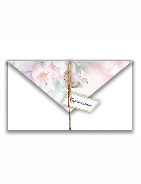 Zaproszenie Ślub Fold Malownicze Kwiaty 1