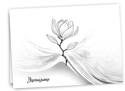 Zaproszenie Ślub1 Magnolia 1