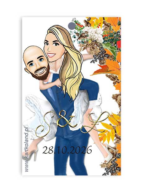 Zawieszka Ślub Na rączki 7 (kpl 12 szt.)   