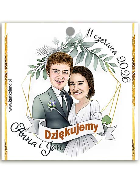 Zawieszka Ślub Parka 7 (kpl 12 szt.)    