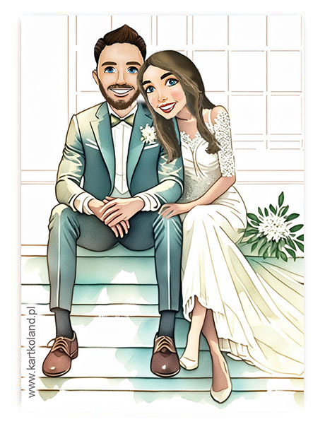 Naklejka Ślub Parka 5 (kpl 12 szt.)  