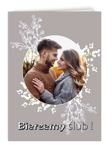 Zaproszenie Ślub1 Classic Gipsówka 1