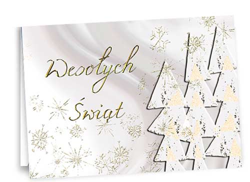 Kartka świąteczna firm. Choinka2