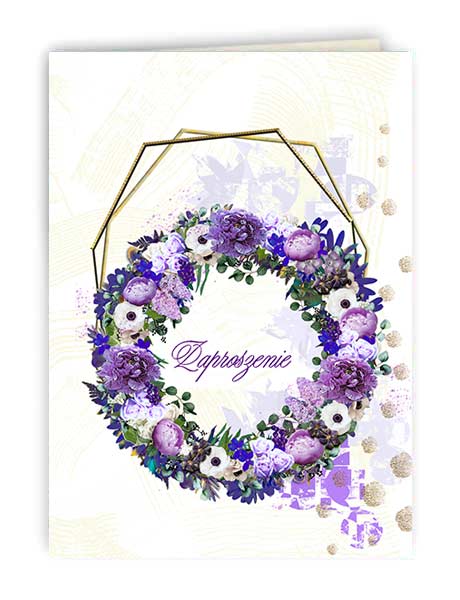 Zaproszenie Ślub1 Wianek 3