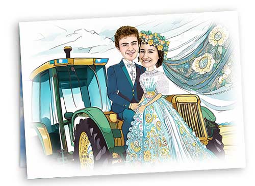 Zaproszenie Ślub1 Traktor