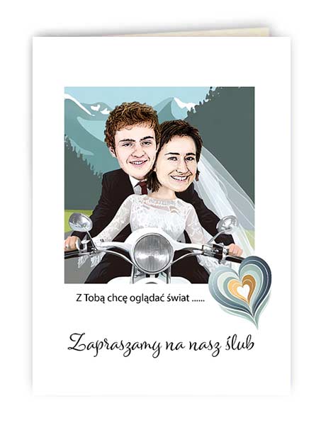 Zaproszenie Ślub1 Motor 1